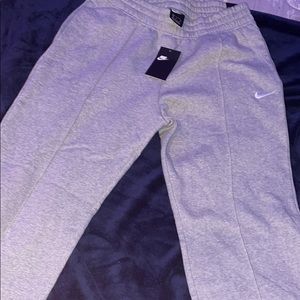 Grey Nike sweatpants